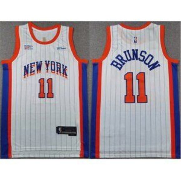 Mens Youths Kids 11 Jalen Brunson White City Stitched Jersey